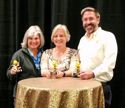 Congratulations to the 2019 Adult Spelling Bee Champions - Team New B-E-E-S Amy Ramsey, Michele Wells and PEP Board Member, Ken Wells!